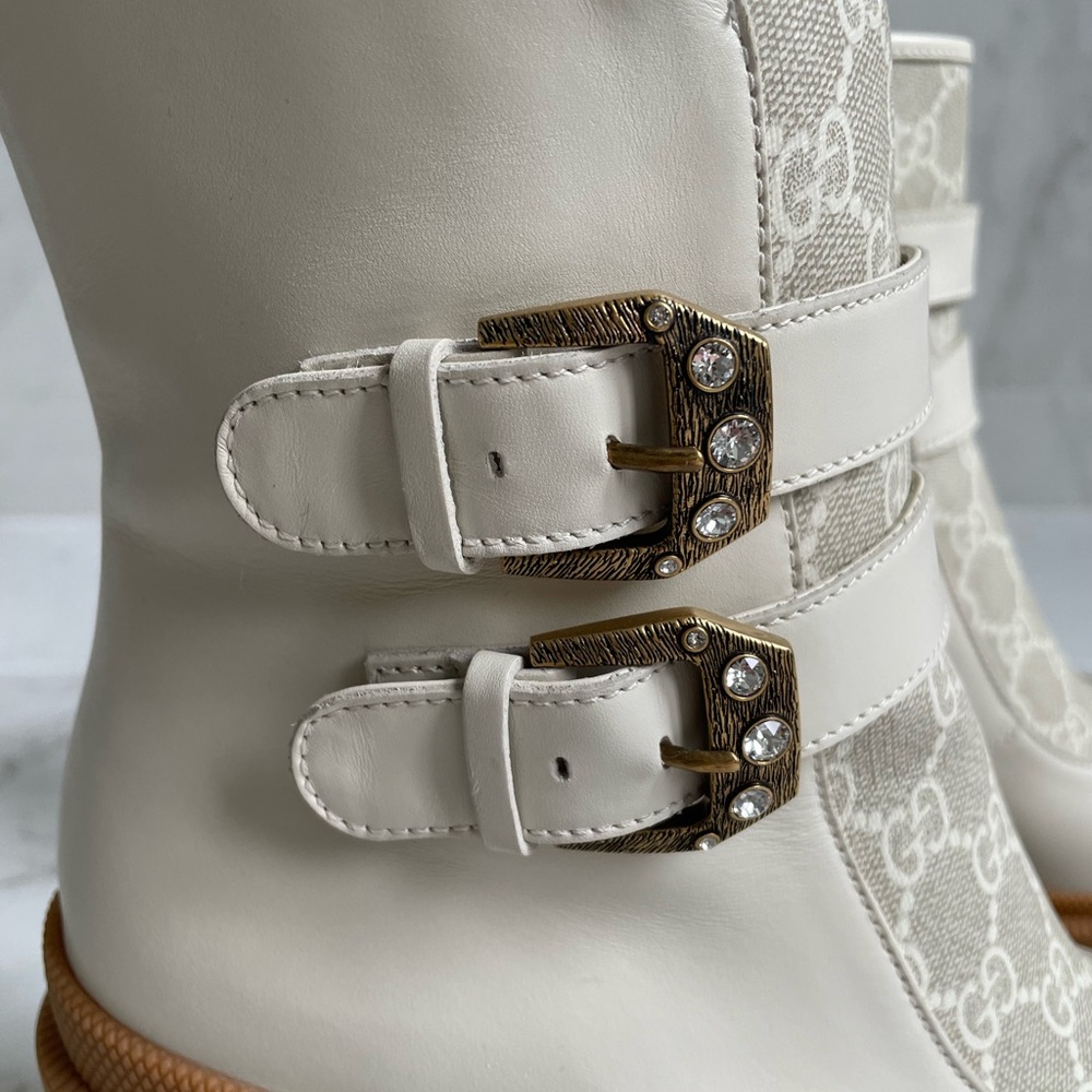 Women’s Gucci Kensington Nappa Leather Bootie 40.5 - Picture 5 of 11